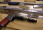 Countersunk the aileron spar and reinforcement plates