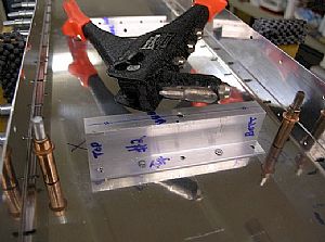 Pop-riveted the attach angles to the tank assembly