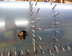 Drilled the holes into the W-919 Joint Plate