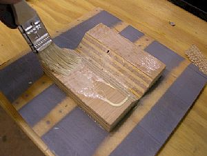 Spread the glue out