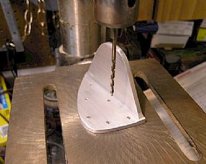 Drill the holes on the attach angle