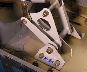 Set up the temporary bell crank guide
