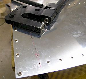 Dimpled the tank screw holes