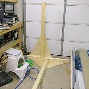 Attached the vertical posts
