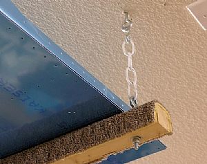 Close-up of the hook-up