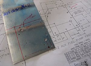 Made the F-601Z Aux Fuel Pump Firewall Doubler