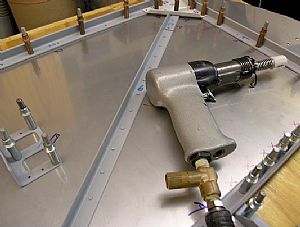 Backriveted one of the stiffeners to test it out