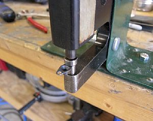 Dimpled the nutplates for the splice strip