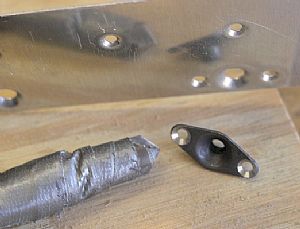 Countersunk the nutplate dimples