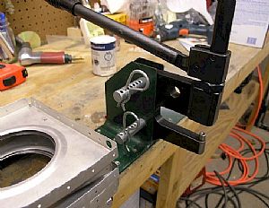Getting ready to dimple the Leading Edge Ribs