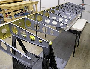 Time to starting riveting the spars and ribs together
