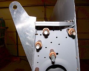 Starting drilling and clecoing the flap brackets on