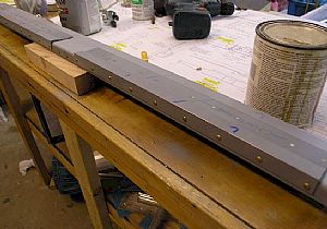 Riveted on the support angle