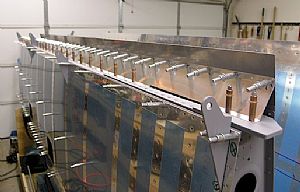 Started on the flap and aileron gap fairings