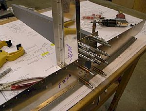 Began assembling the F-706B Bulkhead Bottom. 