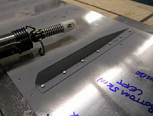 Back riveted on the Aileron stiffeners