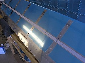 Taped in the rivets