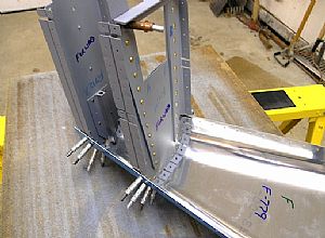 Clecoed the F-779 Tailcone Skin to the F-71 1 & F-712 bulkheads