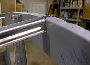 A shot of one of the forward ends of a J-Stringer