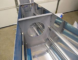 A shot of the aft bulkheads and J-Stringers