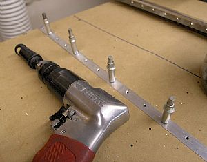 Countersunk the trailing edge wedge