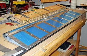 Finished riveting on the top side