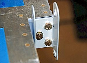 Here's the large hinge bracket in place