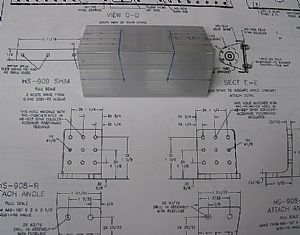 Started on fabricating the HS-908-L and HS-908-R attach angles