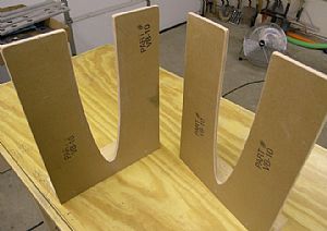 Cut out the jig cradle blocks provided with the kit