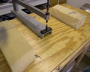 Getting ready to dimple W-902 (inboard top skin)