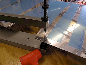 Started work on the inboard back wing skin