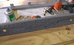 Riveted the rear spar together