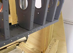 Dimpled the rear spar