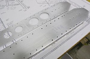 Countersinked the reinforcement spar and dimpled rear spar