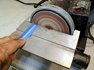 Used the bench sander to finish up the edges