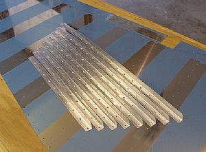 Finished the stiffeners and dimpled them.