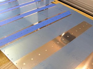 Back-riveted the stiffeners on