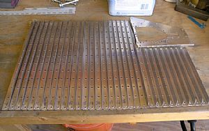 Deburred, sanded and dimpled the stiffeners 
