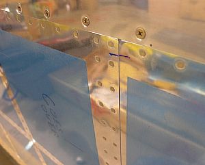 Close up of the lap joint