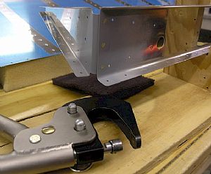 Sanded, primed and riveted E-906 end rib to the E-902 spar