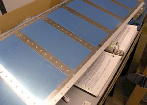 Getting ready for riveting the Right Elevator trailing edge