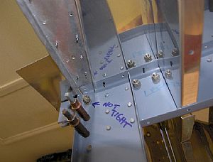 A shot of the trimming of the F-623