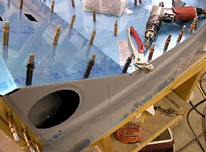Drillled the outer seat rib
