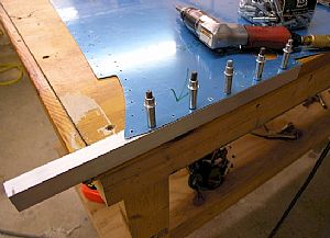 Making the conical bends on the F-970 skins
