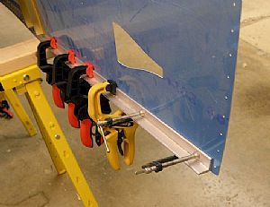 Marking the cutoff point for the forward end of the Longerons