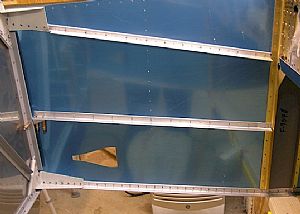 Fitted the F-719 Forward Skin Stiffeners 