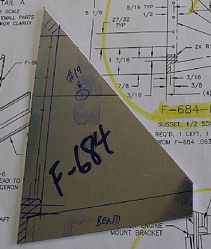 Time to make the F-684 gussets 