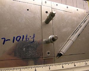 Remember the thin aluminum sheet template?