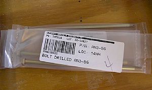 Got my AN3-56 Bolts from Aircraft Spruce!