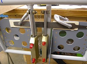 Time to drill the bottom holes in the pedal horns to attach the master cylinders